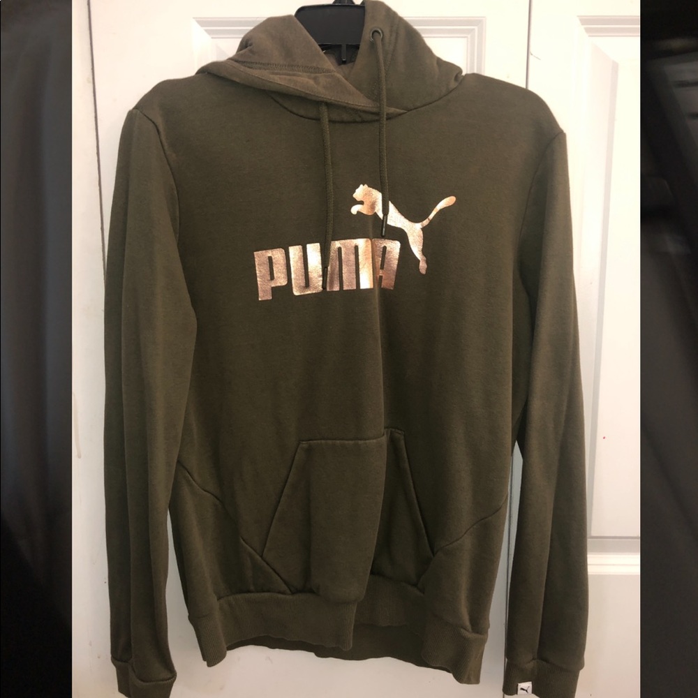 Army Green Puma Hoodie